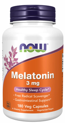 Now Foods Melatonin 3 мг 180 капсул 2022-10-0401 фото