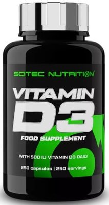 Scitec Nutrition Vitamin D3 250 капсул 728633105397 фото