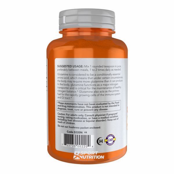 NOW Foods L-Glutamine Powder 454 г 2022-10-2310 фото