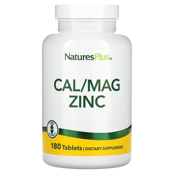 Кальций Магний Цинк Nature's Plus Cal/Mag Zinc 90 таблеток 2023-10-3234 фото