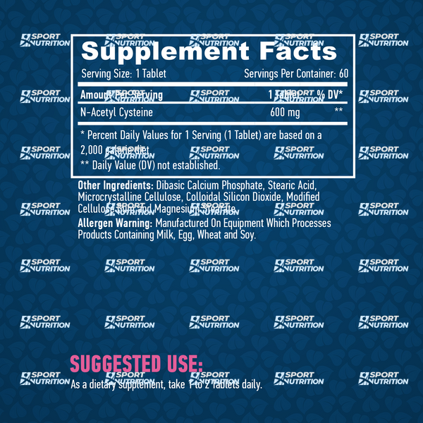 Haya Labs N-Acetyl Cysteine 600 мг 60 таблеток 820226 фото
