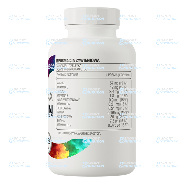 Минеральный комплекс с магнием OstroVit Magnez Max + Vitamin 60 таблеток 819915 фото