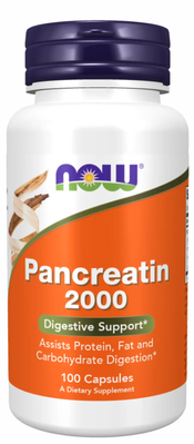 Now Foods Pancreatin 2000 100 капсул 2022-10-0085 фото