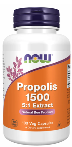 Now Foods Propolis 1500 5:1 Extract 100 капсул 100-95-9939677-20 фото
