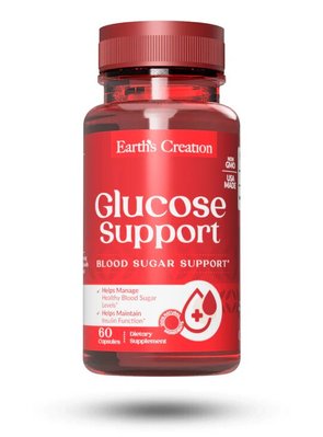 Комплекс для поддержки уровня глюкозы в крови Earth‘s Creation Glucose Support 60 капсул 817471 фото