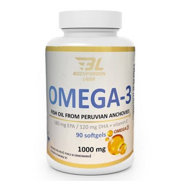 Bodyperson Labs Omega-3 1000 мг (180 мг ЕПК /120 мг ДГК) 90 капсул 2022-09-1017 фото