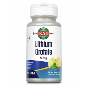 KAL Lithium Orotate 5 мг 90 таблеток Lemon Lime 2022-10-1001 фото