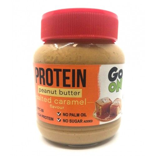 Арахісова паста Go On Protein Peanut butter 350 г Salted Caramel 816107 фото