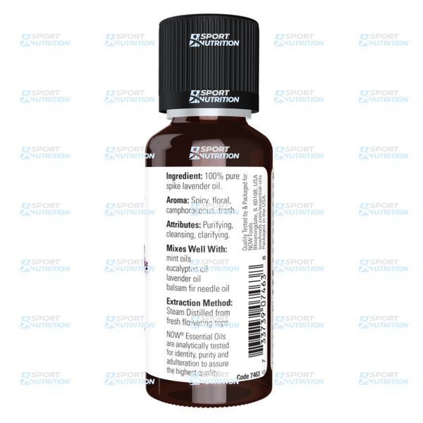 Масло лаванды Now Foods Spike Lavender Oil 30 мл 2022-10-2661 фото