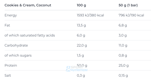 Протеиновый батончик Nutrend Protein Bar 50% 50 г Coconut 821121 фото