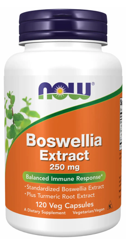 Екстракт босвеллії Now Foods Boswellia Extract 250 мг 120 капсул 2022-10-0986 фото