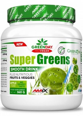 Amix GreenDay Super Greens Smooth Drink 360 г Зеленое яблоко 820513 фото