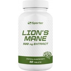 Їжовик гребінчастий Sporter Lion's Mane 500 мг 60 таблеток 821368 фото