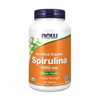 Спіруліна Now Foods Spirulina 1000 мг 240 таблеток 2022-10-1348 фото