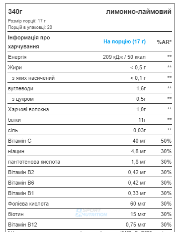 Протеїн Clear Soy Protein Myprotein 340 г Lemon Lime 2022-09-1107 фото