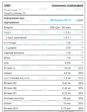 Протеин Clear Soy Protein Myprotein 340 г Lemon Lime 2022-09-1107 фото