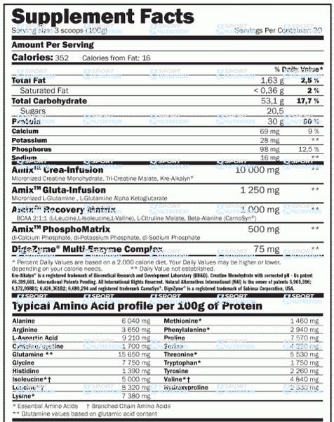 Гейнер Amix CarboJet Gain Mass Professional 1800 г Forest fruits 819318 фото