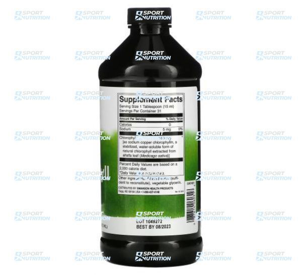 Жидкий хлорофилл Swanson Liquid Chlorophyll 100 мг 473 мл (16FL OZ) 100-60-3882547-20 фото
