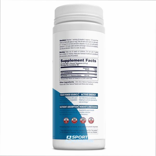Мінерали KAL Energy Magnesium 325 мг 405 г Raspberry Lemonade 2022-10-1002 фото
