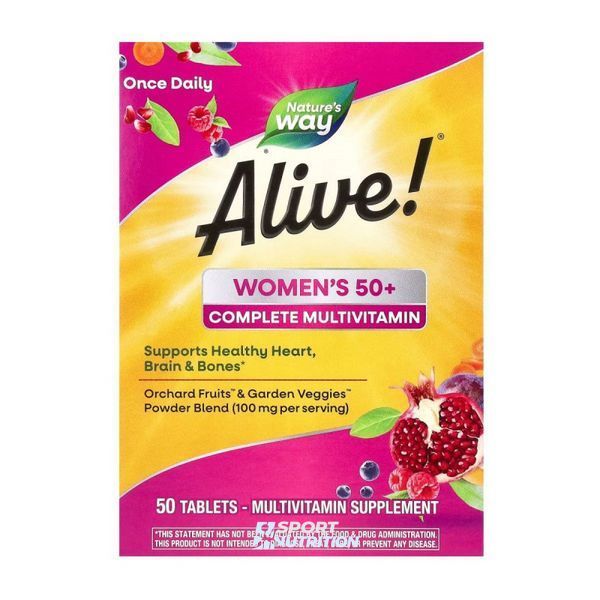 Комплексні полівітаміни для жінок 50+ Nature's Way Women's 50+ Complete Multivitamin 50 таблеток 2022-10-1717 фото