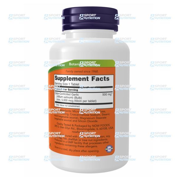 Натуральный чеснок Now Foods Garlic 5000 Enteric 90 таблеток 10389-01 фото