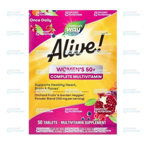 Комплексные поливитамины для женщин 50+ Nature's Way Women's 50+ Complete Multivitamin 50 таблеток 2022-10-1717 фото