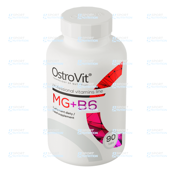 Витамины и минералы OstroVit Mg + B6 90 таблеток 103624 фото